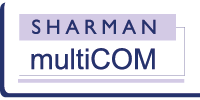 Sharman multiCOM Brand logo