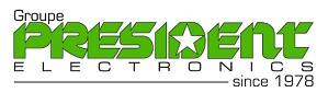 President electronics brand logo