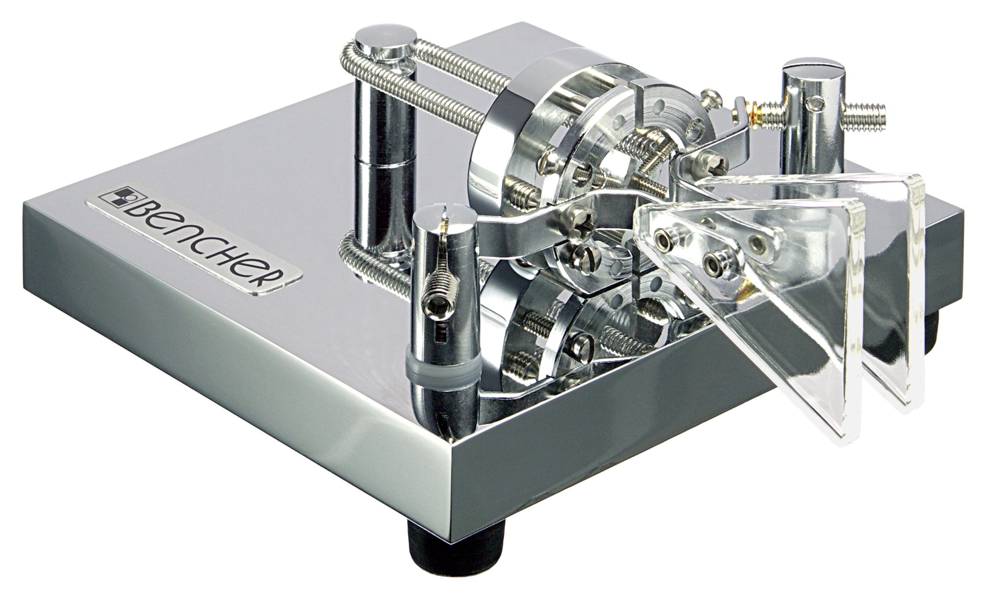DISCONTINUED Bencher BY-2 Iambic twin paddle key on a chrome base with chrome components