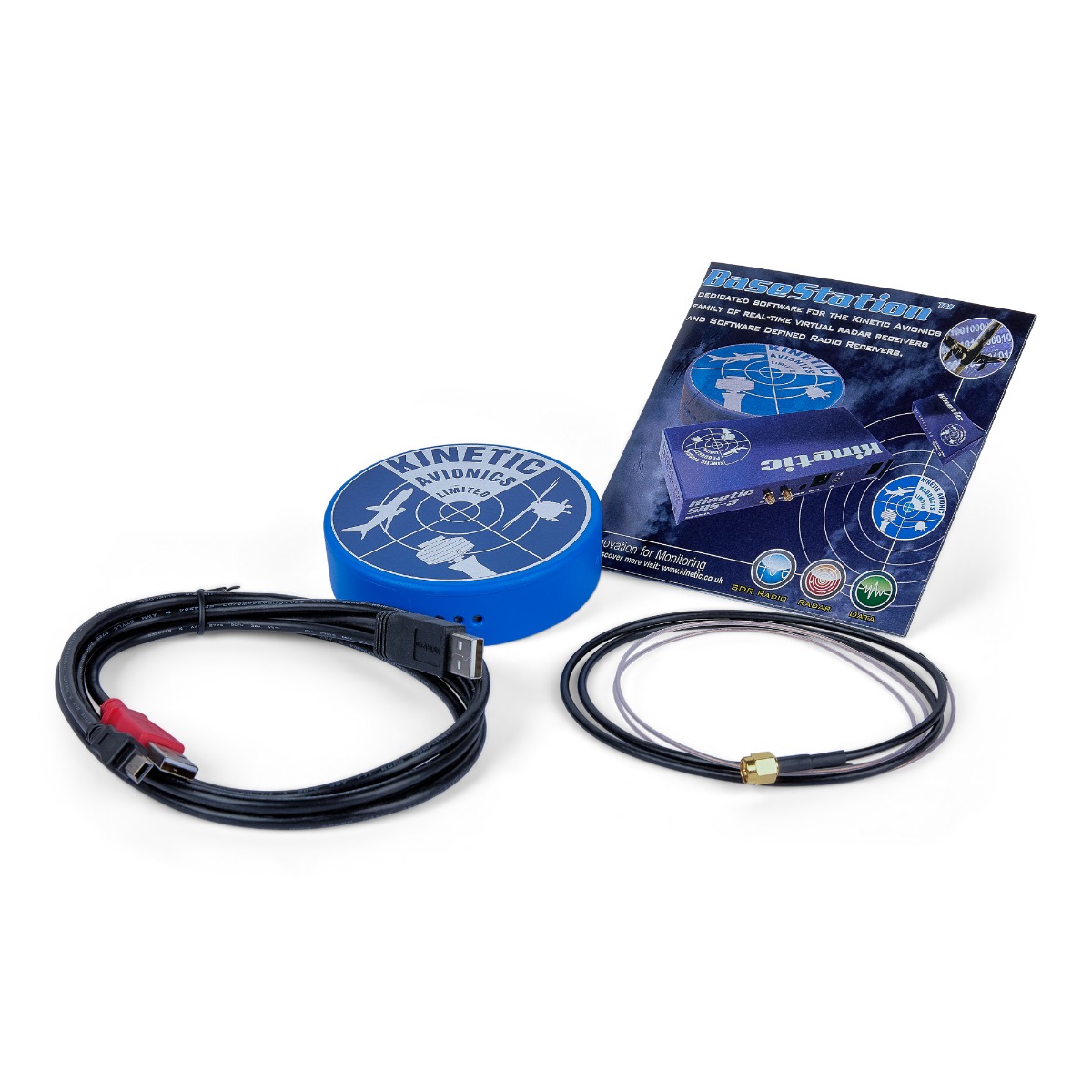 Kinetic SDR-Puck Multi channel wide band radio receiver and decoder