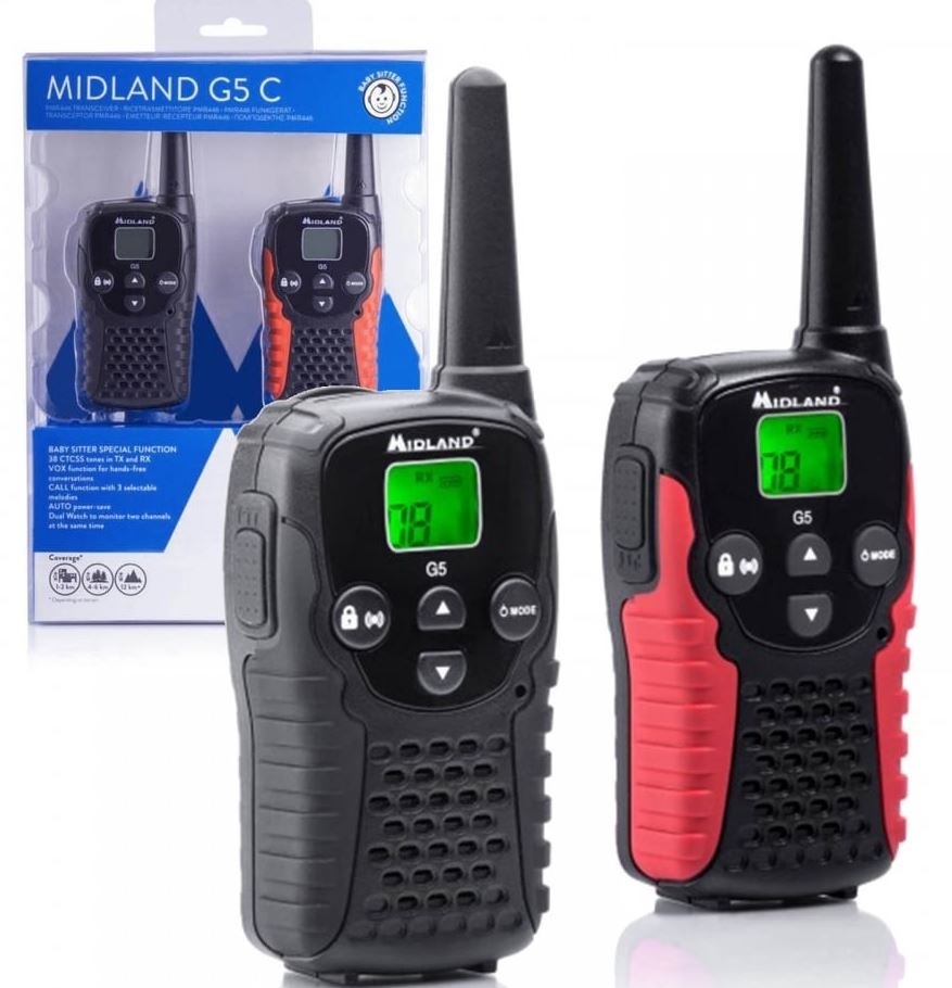 DISCONTINUED Midland G5C PMR446 Twin Pack Transceivers