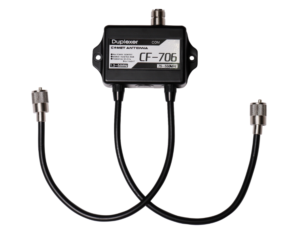 Comet CF-706 - Duplexer 1.3-57/75-550Mhz W/Mj-Mp/Mp