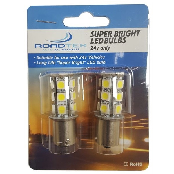 1156-18SMD(WH) 24V 18SMD LED BULB (WHITE) - 2PCS / PK