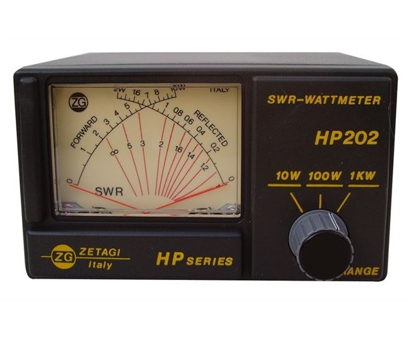 DISCONTINUED Zetagi HP202 SWR/PWR Meter Cross Needle
