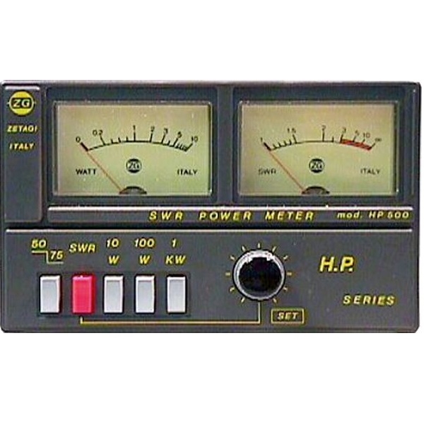 Discontinued Zetagi HP500 SWR/PWR Meter Twin Window