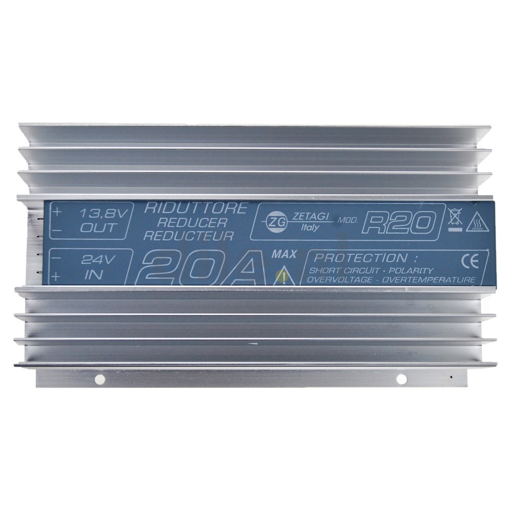 Discontinued Zetagi R20 Voltage Reducer 24-12V DC, 20 Amp Max
