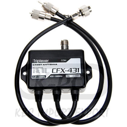 Comet CFX-431D - Triplexer for 1.3-150/350-500/840-1400Mhz