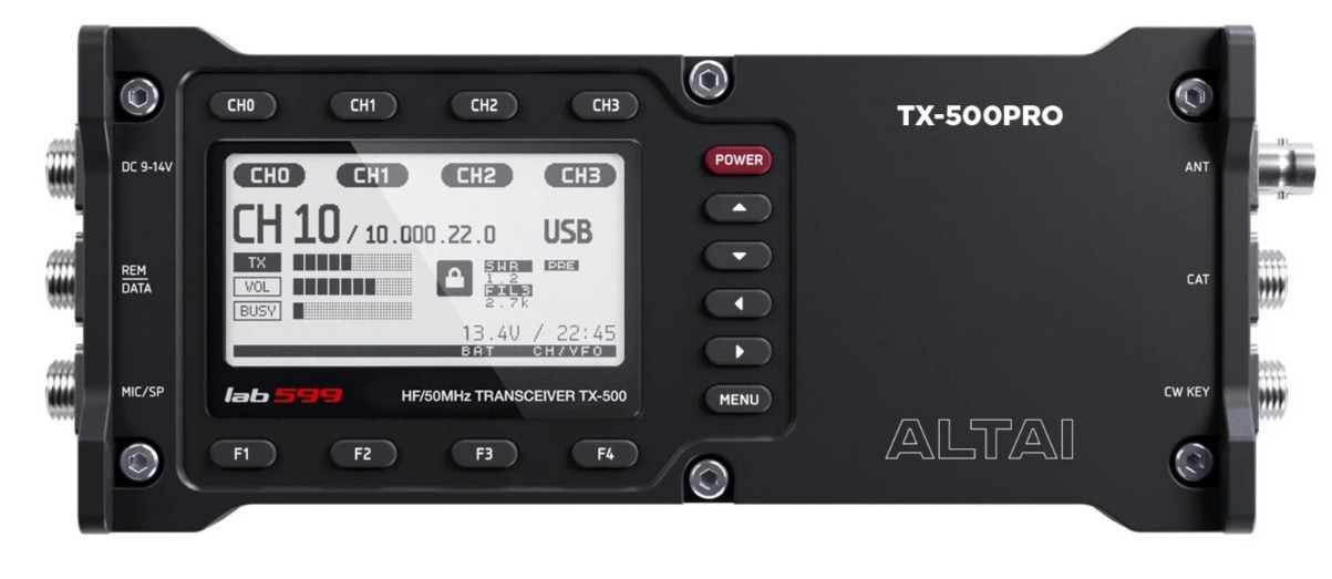 Discontinued TX-500PRO ALTAI HF/VHFL PORTABLE SDR TRANSCEIVER