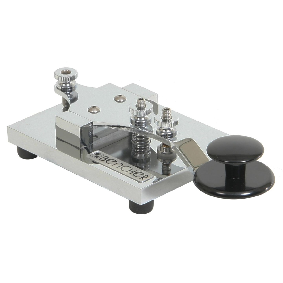SOLD! B Grade BENCHER RJ-2 - Straight Morse Key with Chrome base