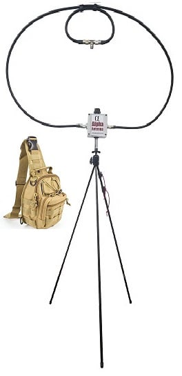 Discontinued Alpha Antenna Complete Multiband Loop for 10-40M + Tripod & Bag