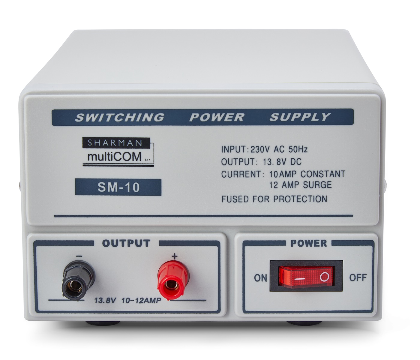 SHARMAN SM-10 (10-12 AMP) Switch Mode Power Supply - NEW Two Year Warranty