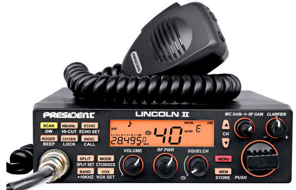 B Grade President Lincoln II Plus V3 10/12M Mobile Transceiver (GOOD CONDITION)