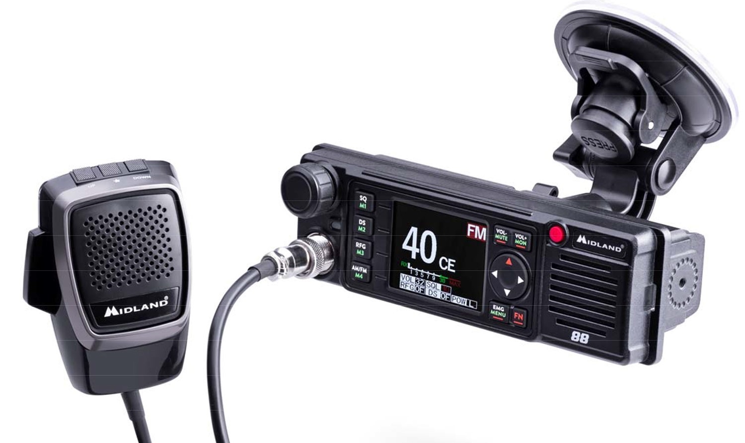 SOLD! B Grade Midland 88 Universal Mounted Mobile CB Transceiver (New Like Condition - Unopened)