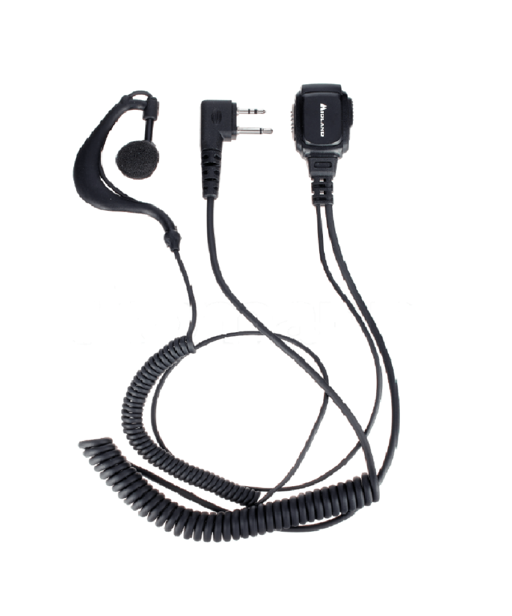 Midland MA21LPRO Mic/Earphone  with Spiral Cord