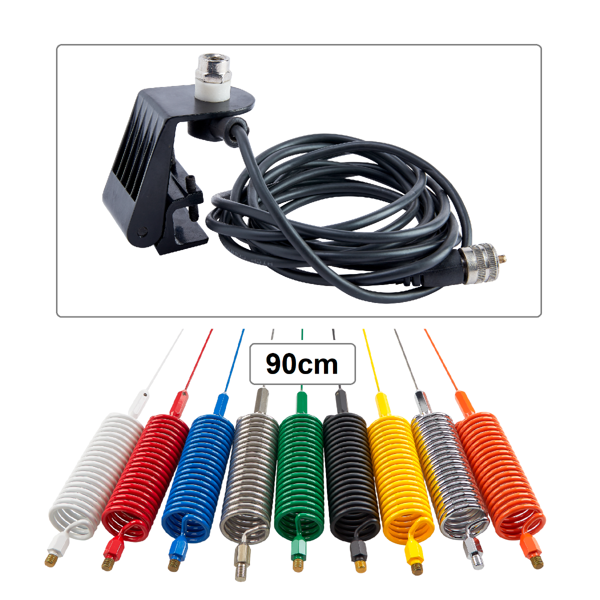 Springer CB Antenna (90 cm) + Gutter Mount Kit