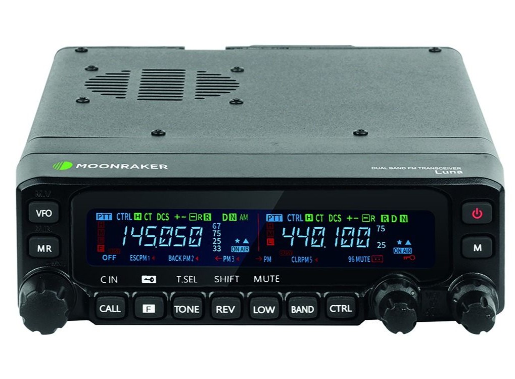 B - GRADE Moonraker Luna VHF/UHF Mobile Transceiver (TORN PACKAGING)