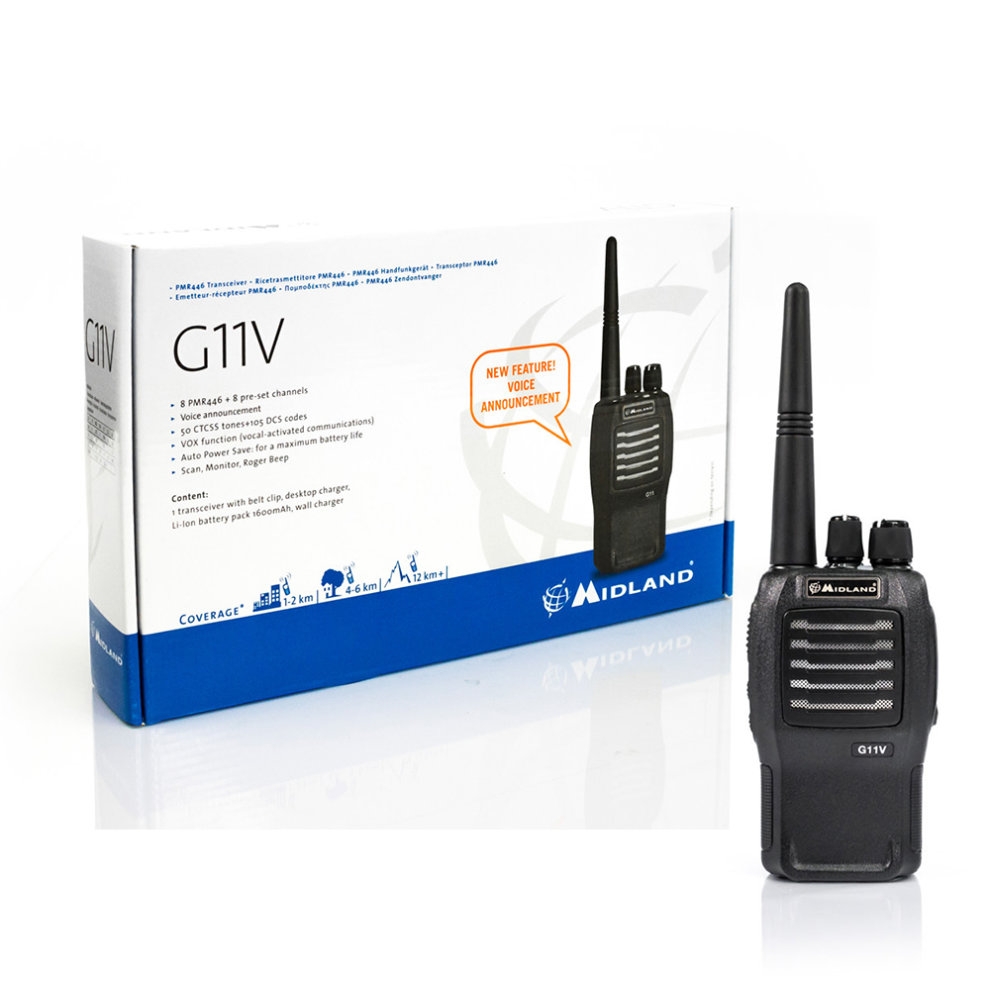 Discontinued Midland G11V Professional PMR446 Transceiver