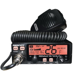 Discontinued President Ronald 10/12m AM/FM Mobile Transceiver
