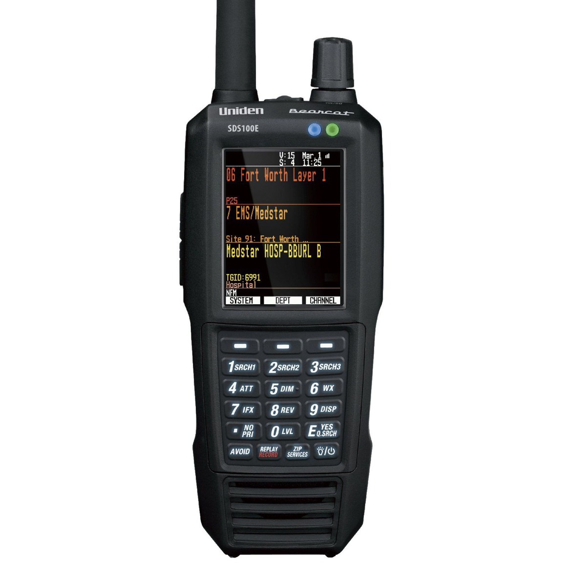 B - GRADE Uniden SDS-100 EDN (DMR & NXDN Version) Handheld Scanner Receiver (CHECK DESCRIPTION)