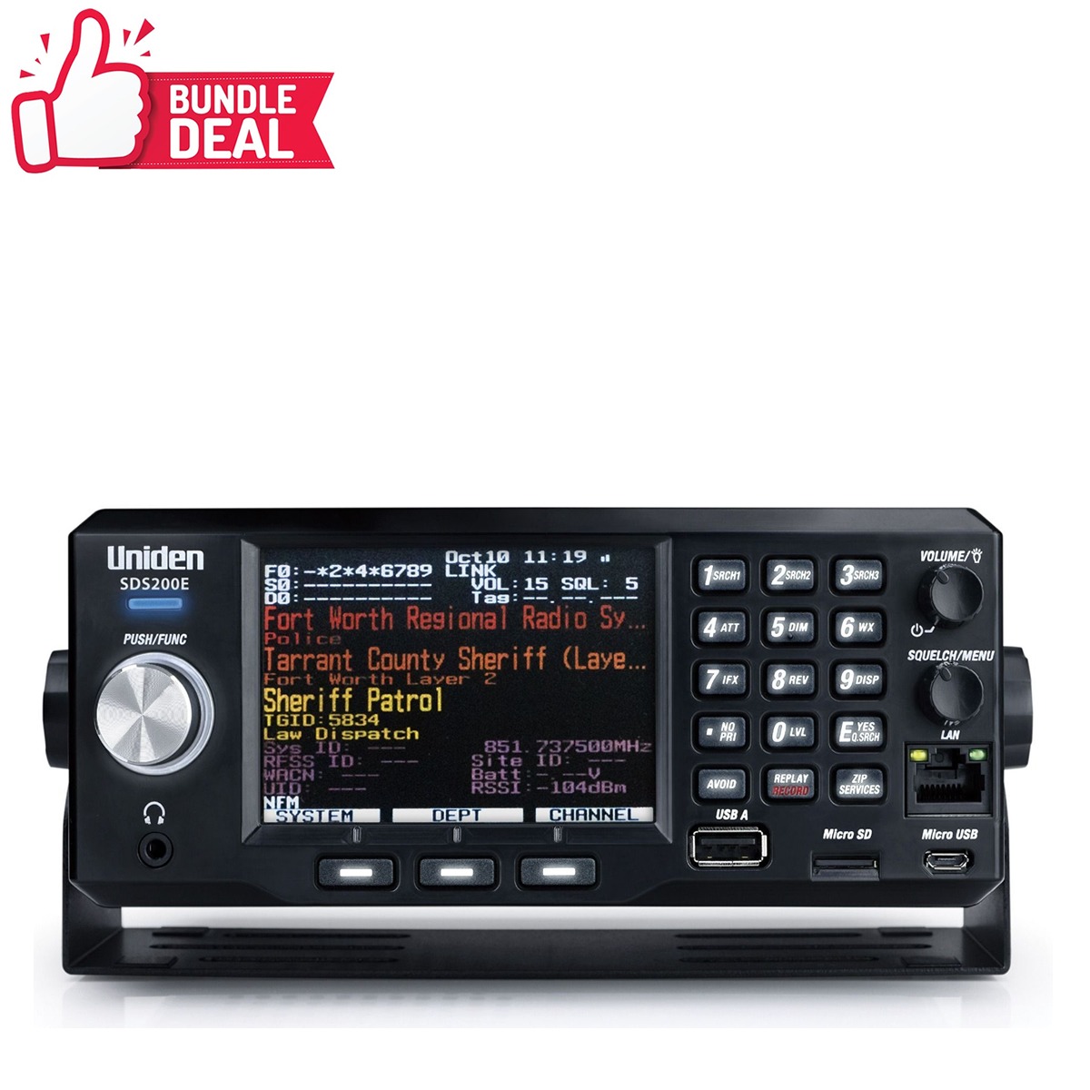 Uniden SDS-200E Scanner - Bundle Deal 