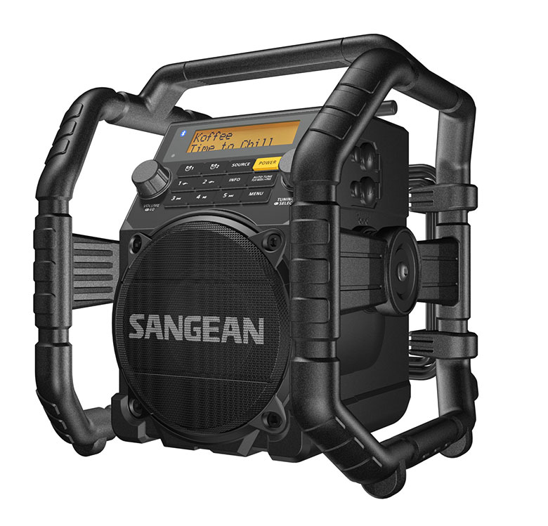 DISCONTINUED SANGEAN U5-DBT - Ultra Rugged Digital Tuning Receiver DAB+ / FM-RDS / Bluetooth / Aux-in