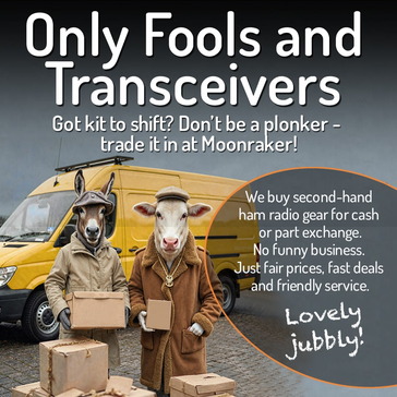 Moonraker trade-in your used ham radio equipment