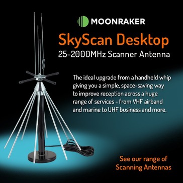 Moonraker's Best Selling Scanner Antenna - Skyscan Desktop