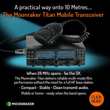 Moonraker Titan MKII 10m mobile transceiver amateur radio HF 28-29.7MHz